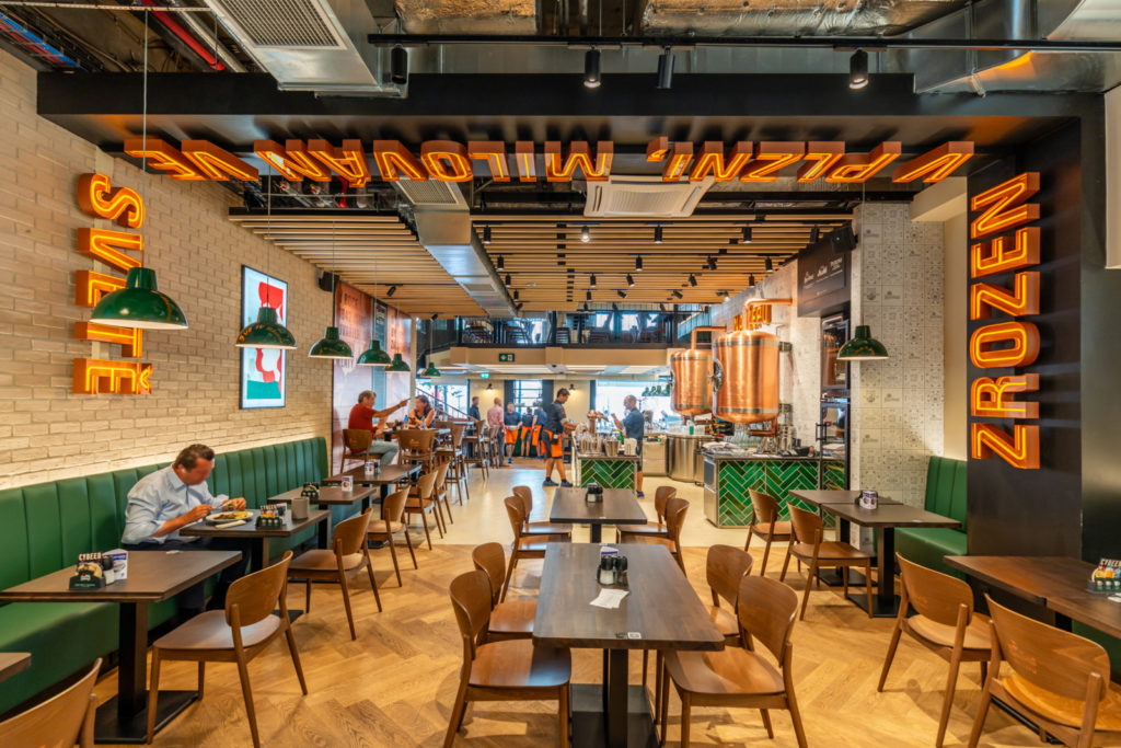 Restaurace Na Čepu v budově Nákupní galerie Myslbek