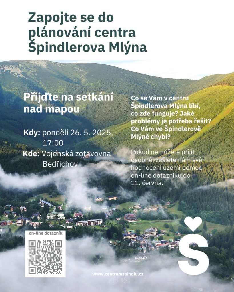 Zapojte se doplánování centra Špindlerova Mlýna: Vaše názory hrají klíčovou roli