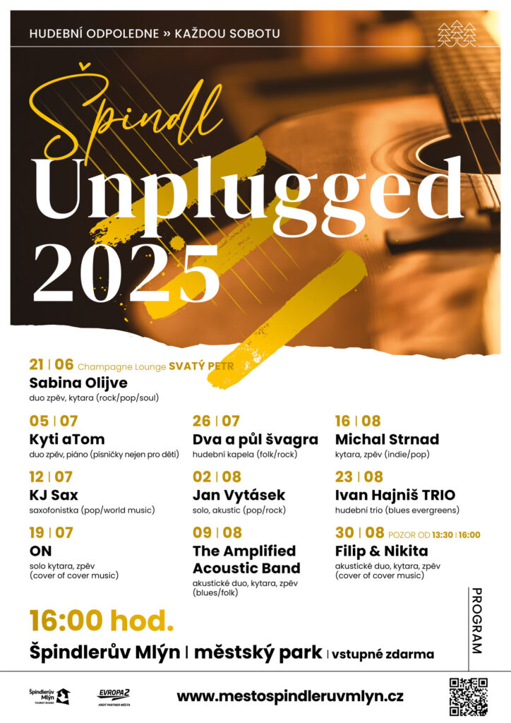 Špindl Unplugged pokračuje! V sobotu 5. července zahraje Kyti aTom v městském parku