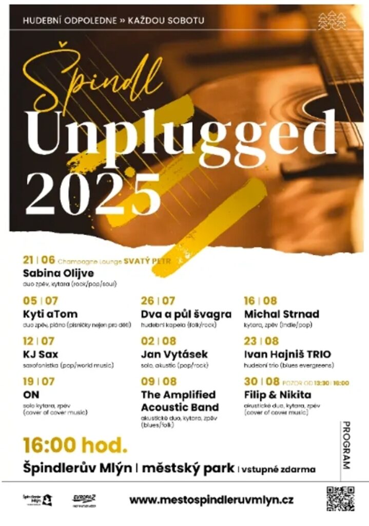 Špindl Unplugged pokračuje! V sobotu 5. července zahraje Kyti aTom v městském parku