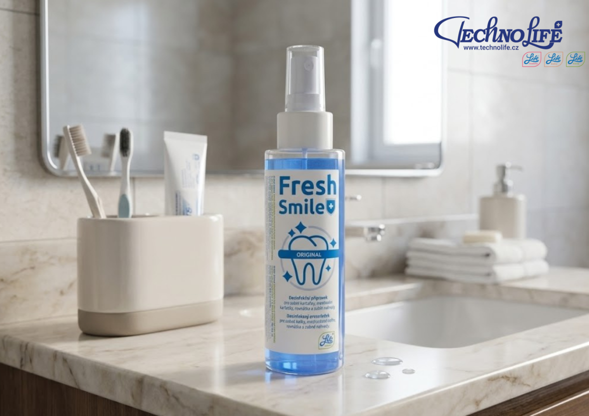 Fresh Smile na cesty: Vyzkoušeli jsme dezinfekční sprej na zubní kartáčky